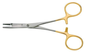 TC Instruments Porte-aiguilles et pinces avec inserts en carbure de tungstène Poignée en or Taux de gros de haute qualité OEM personnalisé - Product Image 3