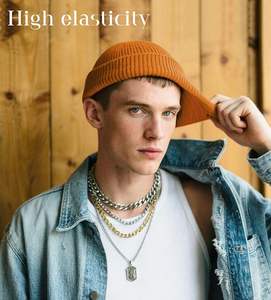 Gorro de invierno de punto holgado moderno, gorro de lana suave y elástico, diseño de moda unisex perfecto para la comodidad y el uso diario - Product Image 4