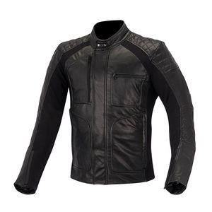 Chaqueta de Motociclista de Cuero Vacuno de Alta Calidad Profesional, Resistente al Viento, Transpirable, Talla Grande, Impermeable y Retardante de Llama - Product Image 1