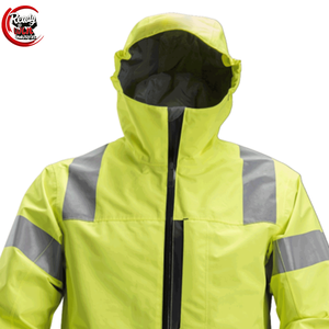 เสื้อสเวตเชิ้ตมีฮู้ดสำหรับผู้ชายสะท้อนแสงเพื่อความปลอดภัยทำให้เครื่องแบบชุดทำงานอุ่นขึ้นในการจราจร - Product Image 5