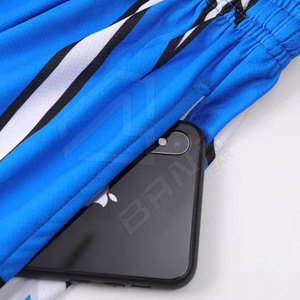 High Quality Custom Stripe Basketball Shorts for Breathable <b>Athletic</b> Design for Outdoor Use New Release Men - Product Image 5