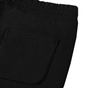 Shorts en molleton pour hommes en gros Shorts en coton de couleur noire Street Wear Short pour hommes avec taille et logo personnalisés - Product Image 4