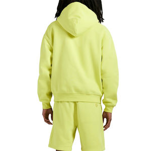 Sudaderas con capucha para hombre hechas a medida nuevo diseño liso en blanco 100% algodón Otoño/Invierno ropa de calle cálida teñido liso - Product Image 5