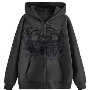 Sweat à capuche zippé pour homme Style de rue Sweat à capuche thermique zippé avec unisexe de haute qualité personnalisé lourd gsm lourd 100% coton - Product Image 1