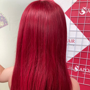 วิกผมต่อผมตรง5 ''-5'' ปิดสีแดงคุณภาพสูง - Product Image 1