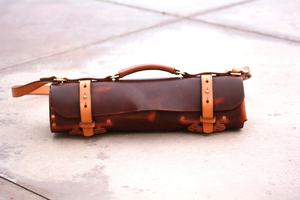 Custom High Quality Leather Chef <b>Tool</b> Kit <b>Roll</b> Storage Sheath Case Full Grain Leather Sheath <b>Roll</b> for <b>Tools</b> Rolling Pouch - Product Image 2