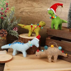 Best Himalaya Christmas Felt Dinosaurs Ornament Set Wool 4-Piece Woodland Animal Crafts Stuffed <b>Toys</b> for Ages 4-6 Customizable - Product Image 4