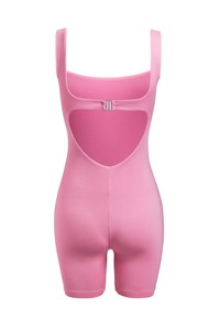 ชุดรอมเปอร์ออกกำลังกายแบบชิ้นเดียวสำหรับทุกเพศ พิมพ์โลโก้ได้ ใช้สำหรับฟิตเนส โยคะ และกีฬากลางแจ้ง ระบายอากาศ แห้งเร็ว น้ำหนักเบา ซับเหงื่อ - Product Image 4