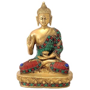 Venta de Estatuas de Buda de Metal, Diseño Personalizado, Hechas a Mano, Pulimentadas, Estilo Antiguo, para Año Nuevo, a Precio de Mayoreo desde India - Product Image 4