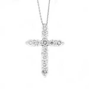 เครื่องประดับที่ดีของผู้ชายสร้อยคอชุบทองสีเหลืองจี้เพชรโมอิสซาไนต์ที่ปลูกในห้องปฏิบัติการหรูหราและมีสไตล์ - Product Image 5