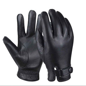 Gants de mode en cuir pur imprimés avec logo et taille personnalisée Nouvelle arrivée de gants de mode en cuir pour l'hiver - Product Image 1