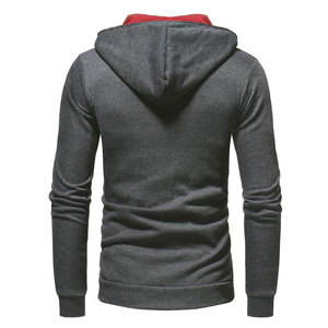 Vente en gros à fermeture éclair ODM/OEM Sweats à capuche grande taille pour hommes sweat à capuche avec fermeture éclair et logo personnalisés pour homme - Product Image 4