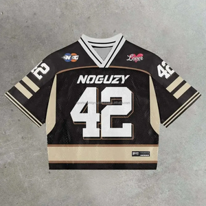 Vente en gros de maillots de football américain personnalisés uniforme de football américain de haute qualité respirant vêtements de football américain grande taille - Product Image 6