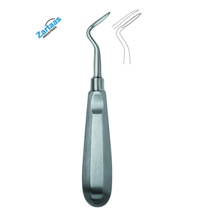 Elevador de Raíz Apical-Flohr de Acero Inoxidable de Alta Calidad, Figura 302, Ancho 3.2mm, Fabricante y Exportador - Product Image 1