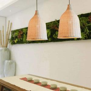 Meilleur choix de design, abat-jour en rotin rustique fait à la main, lustre durable, sûr, écologique, naturel - Product Image 4