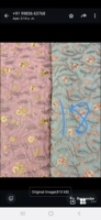 Tissu brodé Georgette, tissu éponge 100% coton, rouleaux de tissu polyester, tissu textile, tissu en coton