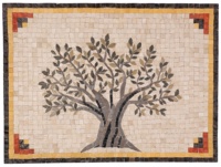 Artis Raw MF009 Carreaux de mosaïque pour crédence de cuisine de villa, mur intérieur, parquet décoratif, design graphique, style méditerranéen moderne, forme carrée
