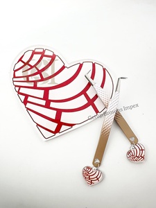 Último azulejo de pestañas acrílico sostenible en forma de corazón con llavero e imán para pinzas de extensión de pestañas azulejo de pestañas personalizado disponible - Product Image 5