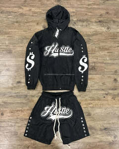 2025 New Nylon Windbreaker Set <b>Men's</b> Side Button Hoodie <b>Short</b> Set Zipper Windbreaker Hoodies & <b>Shorts</b> <b>Men's</b> High Quality Set - Product Image 3