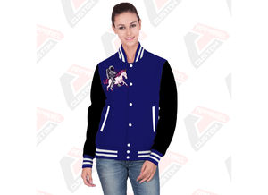Venta caliente de las mujeres Casual Street Wear Varsity Jacket Nueva moda de impresión personalizada chaqueta transpirable para las mujeres - Product Image 4