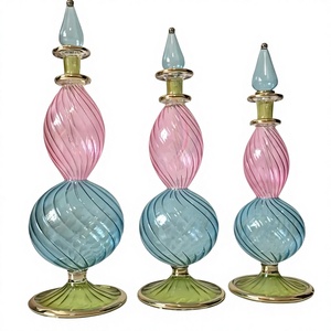 Egipcio hecho a mano botellas de Perfume de vidrio-Multi Color para Japón - Product Image 1