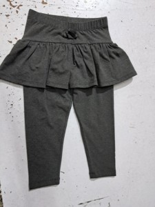 Leggings de Algodón Orgánico con Diseño Moderno para Niñas, Color Gris Oscuro, Estilo Casual y Dulce, Tejidos, Venta al Por Mayor en India - Product Image 3