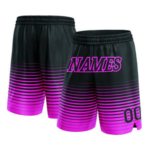 Short de basket-ball personnalisé pour hommes en gros d'usine de haute qualité 100% polyester respirant et grande taille pour l'été - Product Image 3