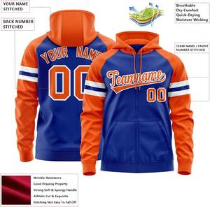 Sudadera con cremallera deportiva personalizada con nombre, número y logotipo de equipo personalizado, perfecta para entrenadores y jugadores de equipo - Product Image 3