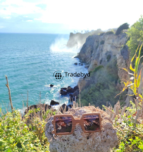 Premium Wood <b>Frame</b> Sunglasses Elegant Style for High-End Fashion Wearers by Tradebyd - Product Image 3