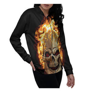 Nouvel arrivage de blouson d'aviateur personnalisé en satin meilleure vente bombardier d'hiver en cuir à la mode doublure en nylon tissu imprimé - Product Image 2