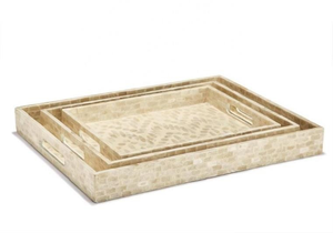 Bandeja decorativa hecha a mano con incrustaciones de perlas naturales para madre, bandeja de servicio hecha a mano, el más vendido en Vietnam - Product Image 6