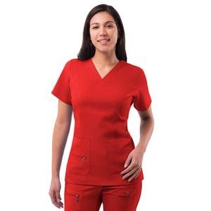 Fabricant de marque privée ensemble de hauts d'infirmière en tissu non tissé extensible pour le travail uniformes d'infirmières hospitalières pour hommes et femmes - Product Image 6