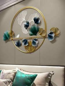 Artesanía Superior con Temática Budista para Colgar en la Pared, Piezas Montadas en Madera de Mango y Acacia, Metal, Tela y MDF, Pulido, Personalizable para el Hogar - Product Image 2