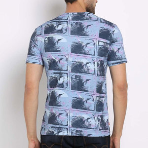 เสื้อยืดลำลองผ้าฝ้าย100% สำหรับผู้ชายเสื้อสีทันสมัย - Product Image 5