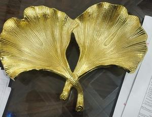 Tazón para Servir con Acabado de Bronce Aluminio Premium, Diseño Clásico de Hoja, Gran Venta, Diseño Moderno, Aspecto Vintage Premium, Tazón de Lujo Real - Product Image 2