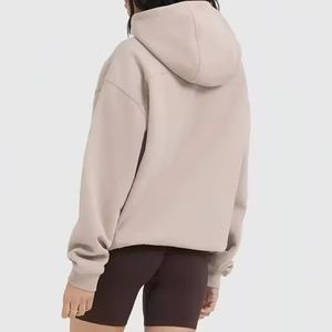 Fabricant OEM Vente en gros Sweat-shirt à manches longues en coton avec poches Vêtements de sport amples pour femmes Sweat-shirt à capuche - Product Image 2