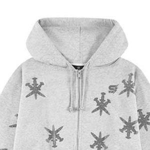 Sweat-shirts pour hommes en coton et polyester avec strass, service OEM de haute qualité, polaire écologique pour l'hiver - Product Image 6