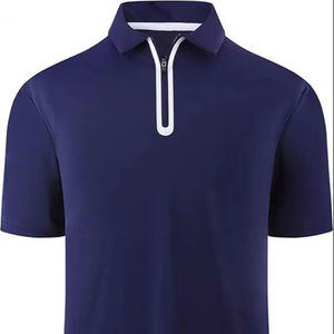 Camisa para hombre-Polo informal de manga corta para hombre que absorbe la humedad - Product Image 1