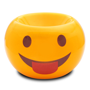 Aromatika Playful Smiley - Lámpara de Aroma de Cerámica Amarilla Esférica, Quemador de Aceites Esenciales, Portavelas, Aromaterapia, Habitación Infantil - Product Image 1