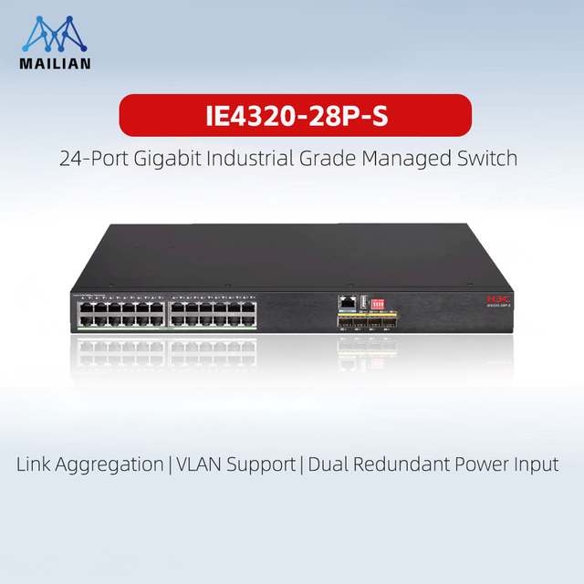H3C IE4320-28 Series Rackmount Industrial Ethernet Switches Industrial-Grade Gigabit Access Industrial Switch Poe 8/16/24 Port