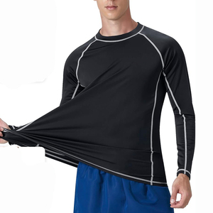 เสื้อยืดแขนยาวสำหรับผู้ชายทรงเข้ารูปกล้ามเนื้อเสื้อยืดคอกลมแขนยาวคุณภาพสูง - Product Image 6