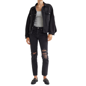 2025 Stylish Women's Distressed Vintage Jeans Fashion High Waist <b>Stretch</b> Jeans <b>Denim</b> Trousers Ripped Skinny Jeans for Women - Product Image 1