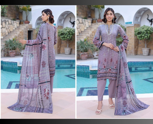 Ssumaira's Luxury Collection BIN HAMEED RIMSHIKA Camisa bordada con estampado digital para mujer Salwar Kameez Indian Pakistani - Product Image 1