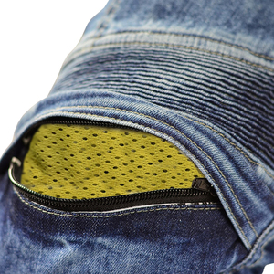 Pantalon de moto vert foncé avec armure de protection approuvée CE pour le confort et la sécurité - Product Image 6