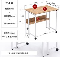 Muebles para el Hogar, Escritorio Plegable para Portátil, Escritorio Plegable para Computadora de Alta Calidad con Estante, Escritorio de Estudio Plegable y Portátil para la Sala de Estar