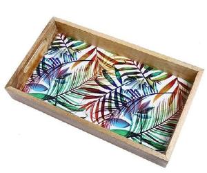 Plateau de service en bois émaillé professionnel, plateau de service alimentaire de qualité commerciale - Product Image 2