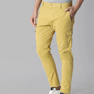 Pantalones cargo de lona de cintura media para hombre al mejor precio, ropa de calle ligera de algodón 100%, nuevo diseño para adultos, servicio OEM disponible - Product Image 3