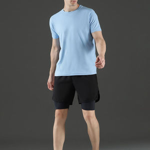 Camisetas de Algodón de Alta Calidad al por Mayor para Hombre, Camisetas Casuales de Colores Sólidos, Camisetas Personalizadas para Hombre, Camisetas de Talla Personalizada para Hombre - Product Image 2