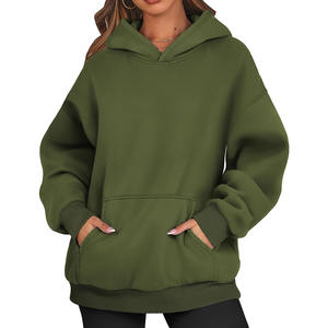 Sweat à capuche au look élégant décontracté Streetwear figurines à épaules tombantes respirant sweats à capuche écologiques sweat à capuche tricoté pour femmes - Product Image 1