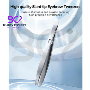 Pince à épiler biseautée en acier inoxydable pour l'épilation des sourcils, produit unique de qualité supérieure, service OEM 2026 - Product Image 2